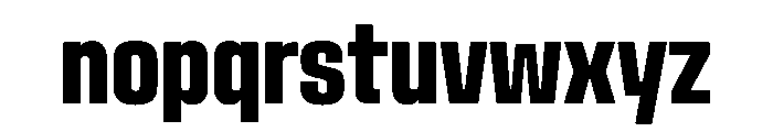 Stardust UltraCondBold Font LOWERCASE