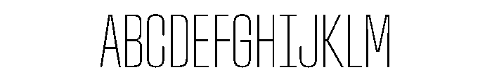 Stardust UltraCondThin Font UPPERCASE
