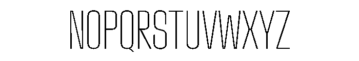 Stardust UltraCondThin Font UPPERCASE