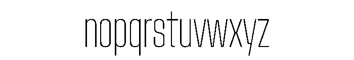 Stardust UltraCondThin Font LOWERCASE