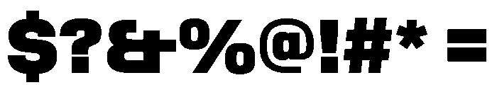 StardustVAR CondensedBlack Instance Font OTHER CHARS