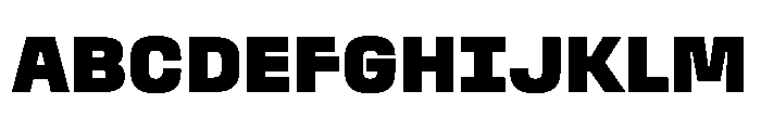StardustVAR CondensedBlack Instance Font UPPERCASE