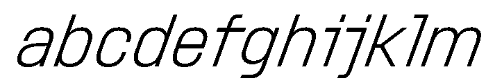 StardustVAR CondensedExtraLightItalic Instance FONT