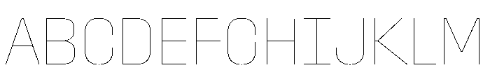 StardustVAR CondensedHairline Instance Font UPPERCASE