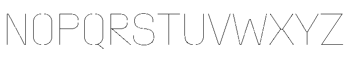StardustVAR CondensedHairline Instance Font UPPERCASE