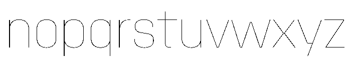 StardustVAR CondensedHairline Instance Font LOWERCASE