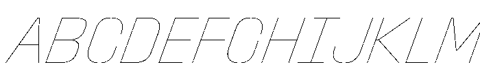 StardustVAR CondensedHairlineItalic Instance 9f2e8710 Font UPPERCASE