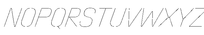 StardustVAR CondensedHairlineItalic Instance 9f2e8710 Font UPPERCASE