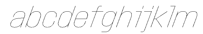 StardustVAR CondensedHairlineItalic Instance FONT