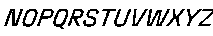 StardustVAR CondensedItalic Instance Font UPPERCASE