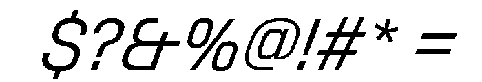 StardustVAR CondensedLightItalic Instance Font OTHER CHARS