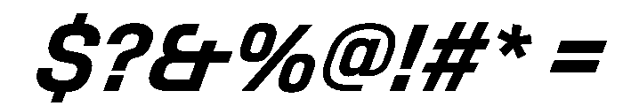 StardustVAR CondensedSemiBoldItalic Instance Font OTHER CHARS