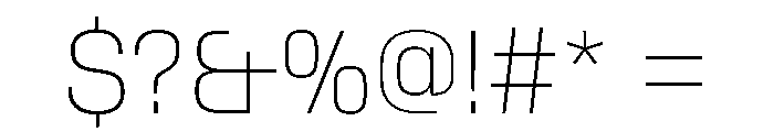 StardustVAR CondensedThin Instance Font OTHER CHARS