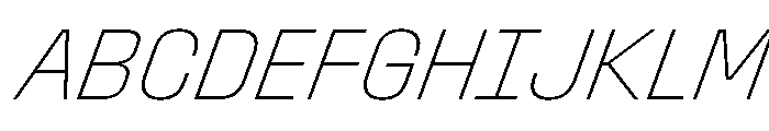 StardustVAR CondensedThinItalic Instance Ce2179cf Font UPPERCASE