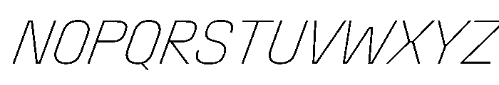 StardustVAR CondensedThinItalic Instance Ce2179cf Font UPPERCASE