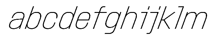 StardustVAR CondensedThinItalic Instance FONT