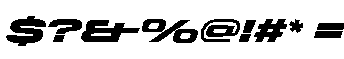 StardustVAR ExpandedExtraBlackItalic Instance Font OTHER CHARS