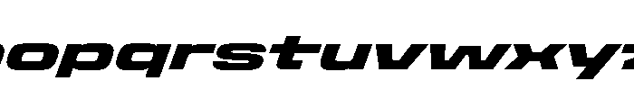 StardustVAR ExpandedExtraBlackItalic Instance Font LOWERCASE