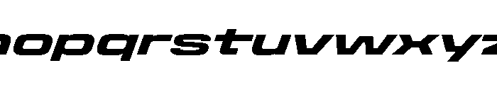 StardustVAR ExpandedExtraBoldItalic Instance Font LOWERCASE