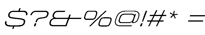 StardustVAR ExpandedExtraLightItalic Instance Font OTHER CHARS