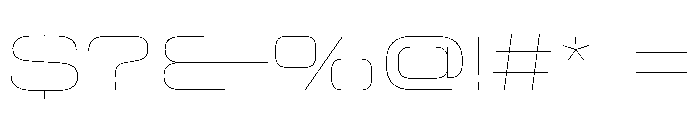 StardustVAR ExpandedHairline Instance Font OTHER CHARS