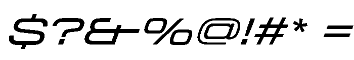 StardustVAR ExpandedItalic Instance Font OTHER CHARS