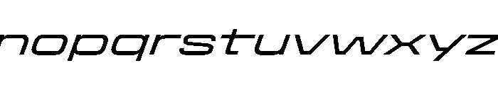 StardustVAR ExpandedItalic Instance Font LOWERCASE