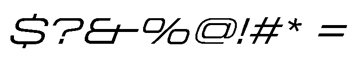 StardustVAR ExpandedLightItalic Instance Font OTHER CHARS