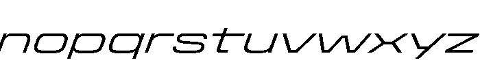 StardustVAR ExpandedLightItalic Instance Font LOWERCASE