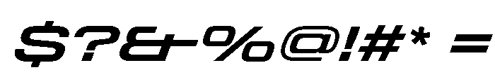 StardustVAR ExpandedSemiBoldItalic Instance Font OTHER CHARS