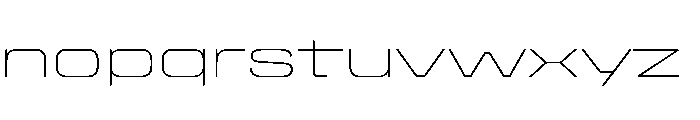 StardustVAR ExpandedThin Instance Eaae4338 Font LOWERCASE