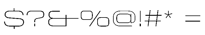 StardustVAR ExpandedThin Instance Font OTHER CHARS