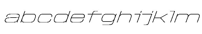 StardustVAR ExpandedThinItalic Instance FONT