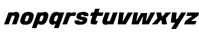 StardustVAR ExtraBoldItalic Instance Font LOWERCASE