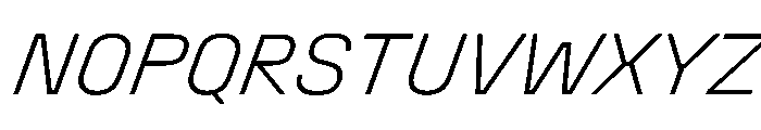 StardustVAR ExtraLightItalic Instance 6221693f Font UPPERCASE