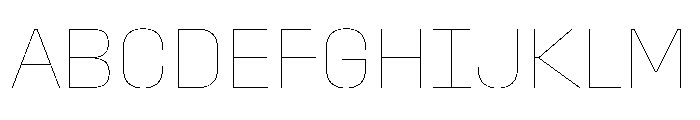 StardustVAR Hairline Instance Font UPPERCASE