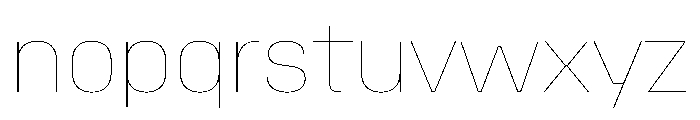 StardustVAR Hairline Instance Font LOWERCASE