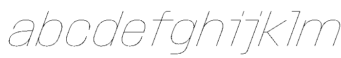 StardustVAR HairlineItalic Instance FONT
