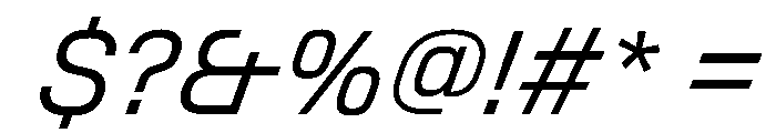 StardustVAR LightItalic Instance Font OTHER CHARS