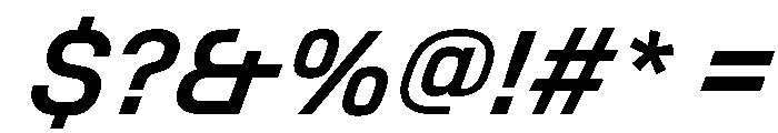 StardustVAR MediumItalic Instance Font OTHER CHARS