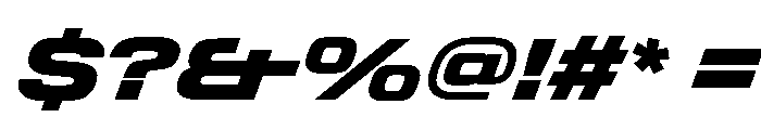 StardustVAR SemiExpandedBlackItalic Instance Font OTHER CHARS