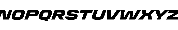 StardustVAR SemiExpandedBlackItalic Instance Font UPPERCASE