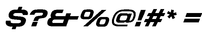 StardustVAR SemiExpandedBoldItalic Instance Font OTHER CHARS