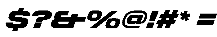 StardustVAR SemiExpandedExtraBlackItalic Instance Font OTHER CHARS