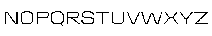 StardustVAR SemiExpandedExtraLight Instance Font UPPERCASE