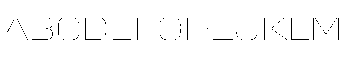 StardustVAR SemiExpandedHairline Instance Font UPPERCASE