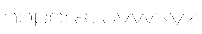 StardustVAR SemiExpandedHairline Instance Font LOWERCASE