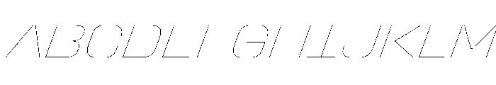 StardustVAR SemiExpandedHairlineItalic Instance 2950293a Font UPPERCASE