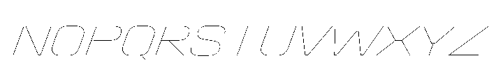StardustVAR SemiExpandedHairlineItalic Instance 2950293a Font UPPERCASE