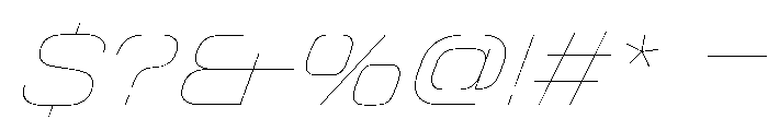 StardustVAR SemiExpandedHairlineItalic Instance Font OTHER CHARS